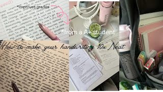 how to make your notes 10x NEATER 🎀 | handwriting tips ✏️📚