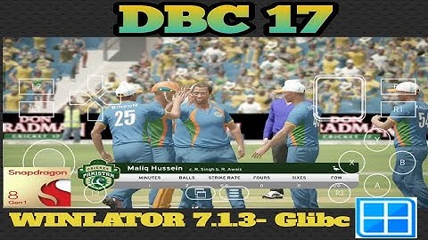 DON BRADMAN CRICKET 17, DBC 17 Gameplay on Winlator emulator Android 🔥🔥 #emulation #donbradman #dbc