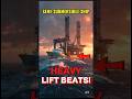 How This Ship Lifts Massive Rigs! #ytshorts #facts #ocean #ship #sea #merchantnavy