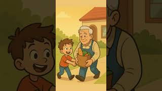 Respecting Elders – A Short Moral Story for Kids | Helping Hands#animation #respect #moralstories