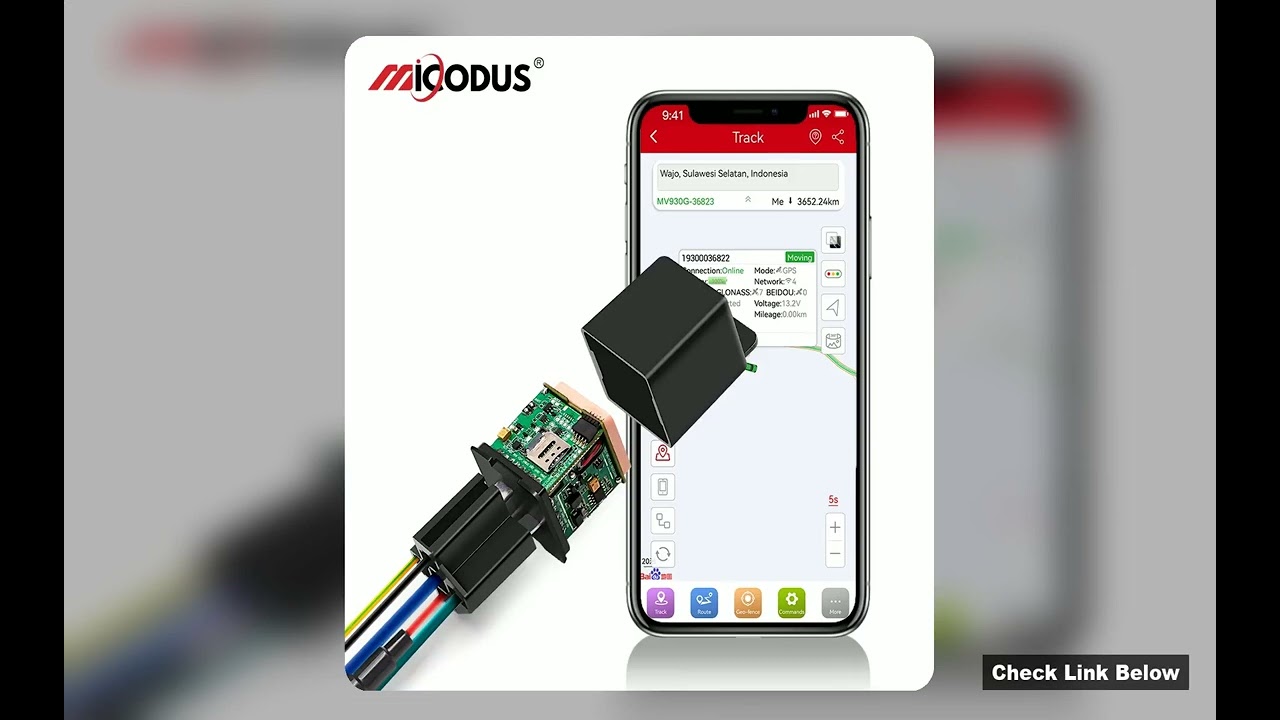 MiCODUS Car GPS Rastreador 4G Tracker MV930G 995V Cut Off Fuel Relay GPS Tracker Motorcycle Vibrate