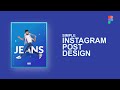 Simple instagram post portrait design  social media design  figma tutorial