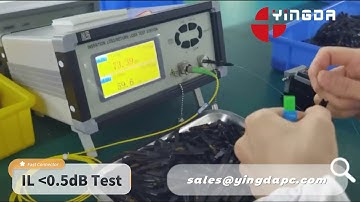 Fiber Optic Fast Connector Insertion Loss Test