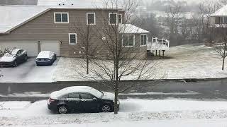 Time lapse of winter storm ember in southeastern Pennsylvania