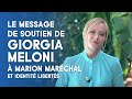 Giorgia Meloni Soutient Marion Maréchal et IDL lors de l'événement 'En Europe, la droite qui gagne' 🇪🇺