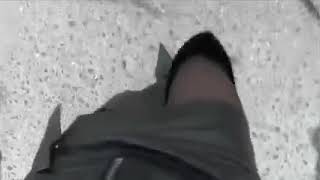 See Me Walking In Leather Skirt And High Boots