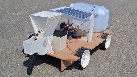 Automatic Seed Sowing And Spraying Agriculture Robot Mobile Oprated