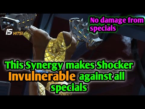 This Synergy makes Shocker Invulnerable against special attacks/ great Synergy MCOC