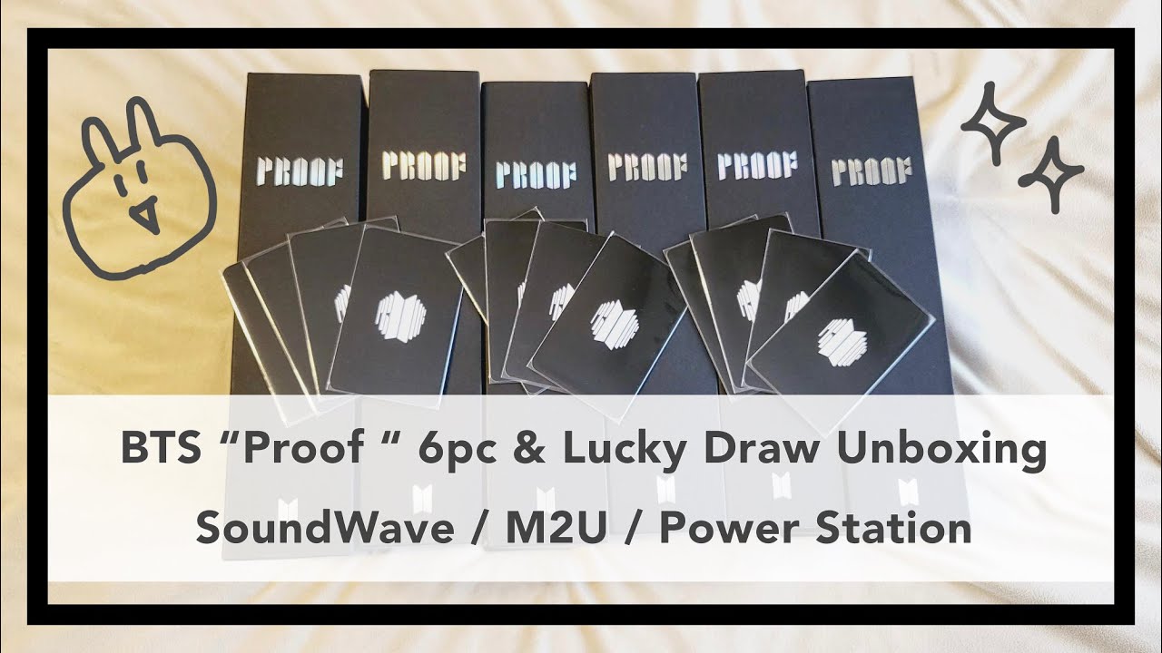 BTS / 開封動画】追い「Proof」6pc and Lucky Draw Unboxing