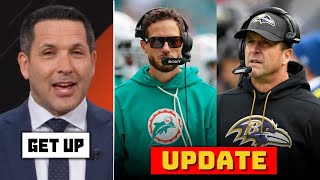 GET UP | Adam Schefter update on coach market: John Harbaugh & Mike McDaniels interview with Falcons