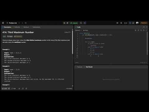 LeetCode 414 Third Maximum Number | Why None Instead of 0 | Day 7 | 33/1000 🚀