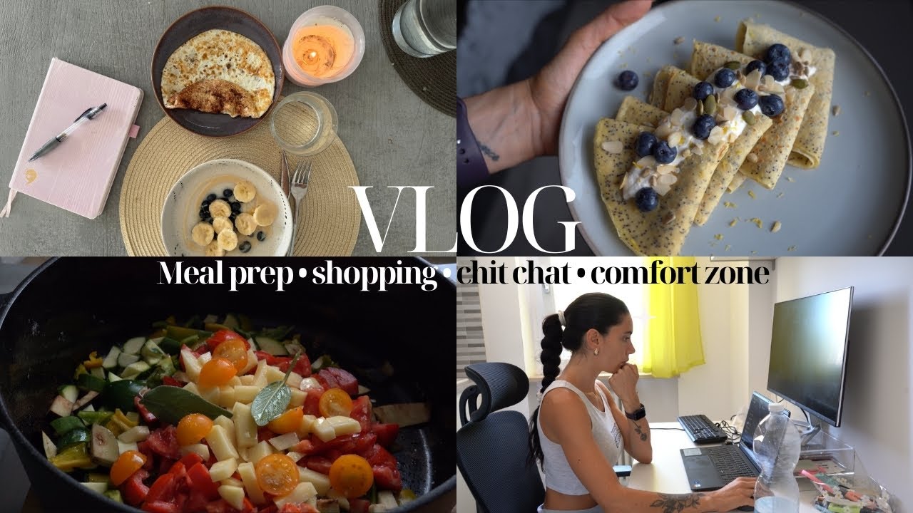VLOG DAY - Meal prep • yogurt fatto in casa • shopping • chit chat • comfort zone