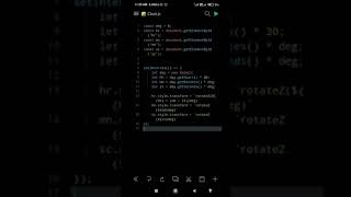 Coding with mobile making live clock | #webdevelopment #css #html #javascript #cse