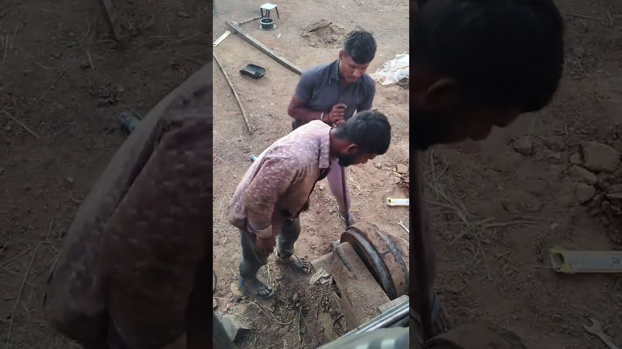 टाटा 200 chain and bucket repairing 