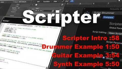 Scripter | Logic Pro X