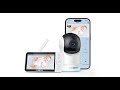 Paris Rhône Baby Monitor | 2 Way Audio Secure Portable Baby Monitor | Night Vision | Split-Screen