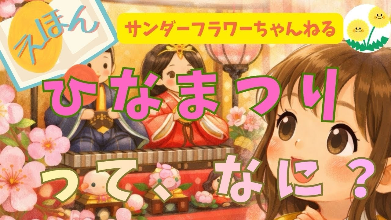 ひなまつりの意味がわかる｜ひな人形ってなに？【子ども向け絵本・読み聞かせ】　子供向け