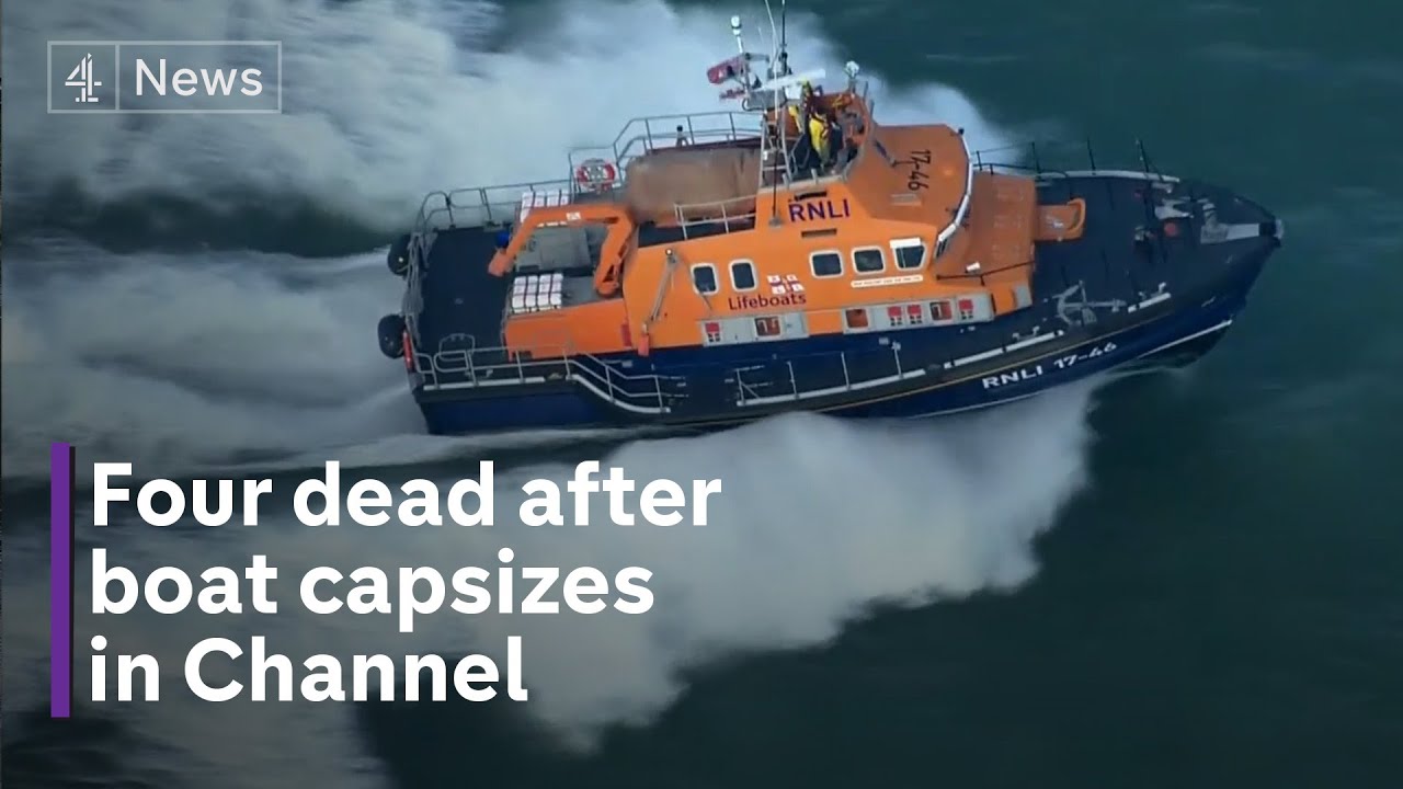Four people have died and 43 have been rescued after the boat overturned in the English Channel