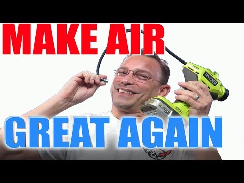 RYOBI Easy HANDHELD Air Compressor: EASY way to Air-Up Your Tires, Pool Toys, Balls
