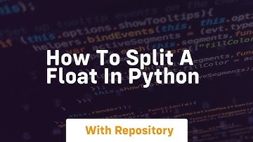 how to split a float in python