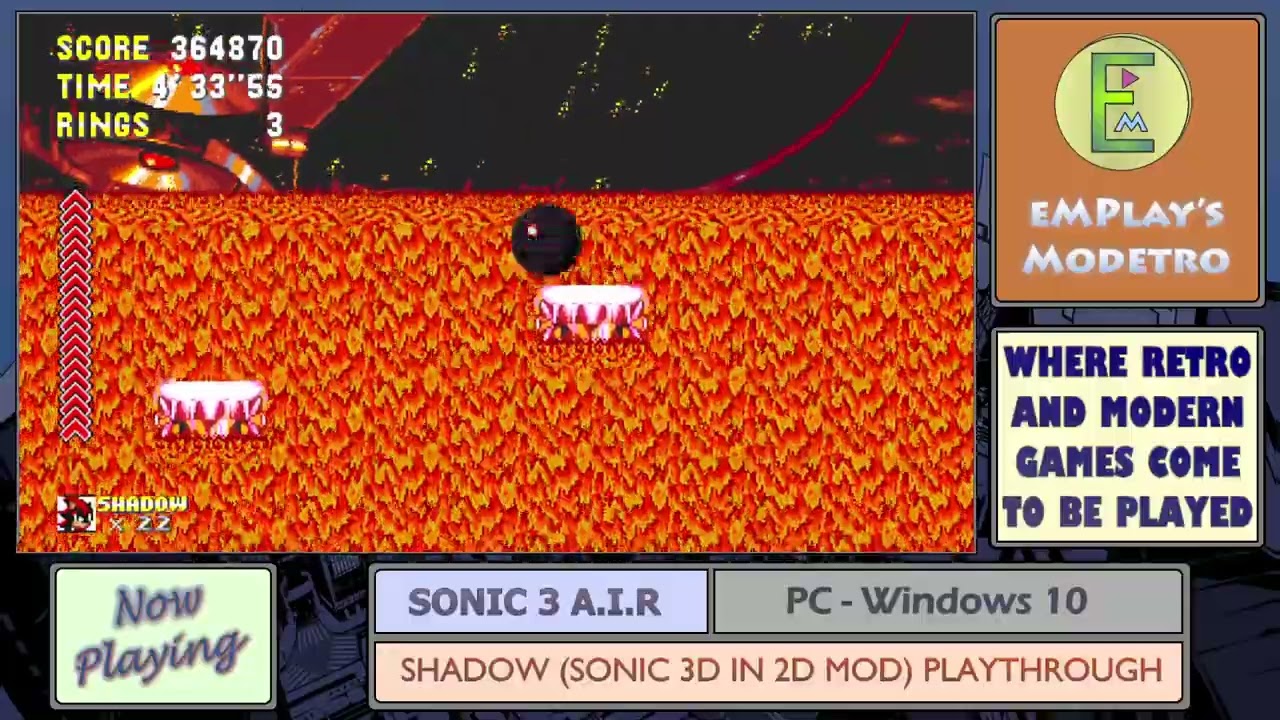 Sonic 3D in 2D Shadow [Sonic 3 A.I.R.] [Mods]