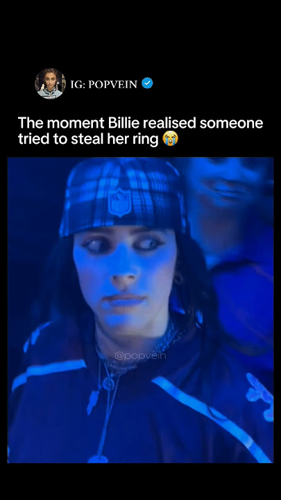 The moment Billie Eilish realised someone tried to steal her ring 😭