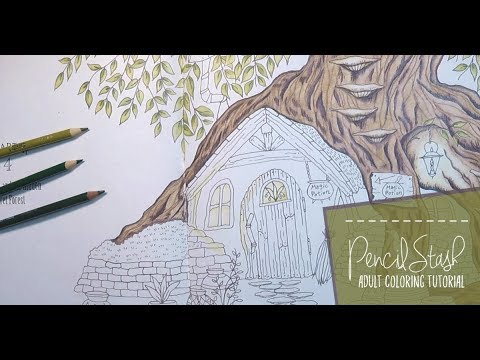 COMMENT COULEUR ARBRES - A PENCILSTASH ADULTE COLORATION TUTORIAL