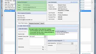 How to place an order using Encompass