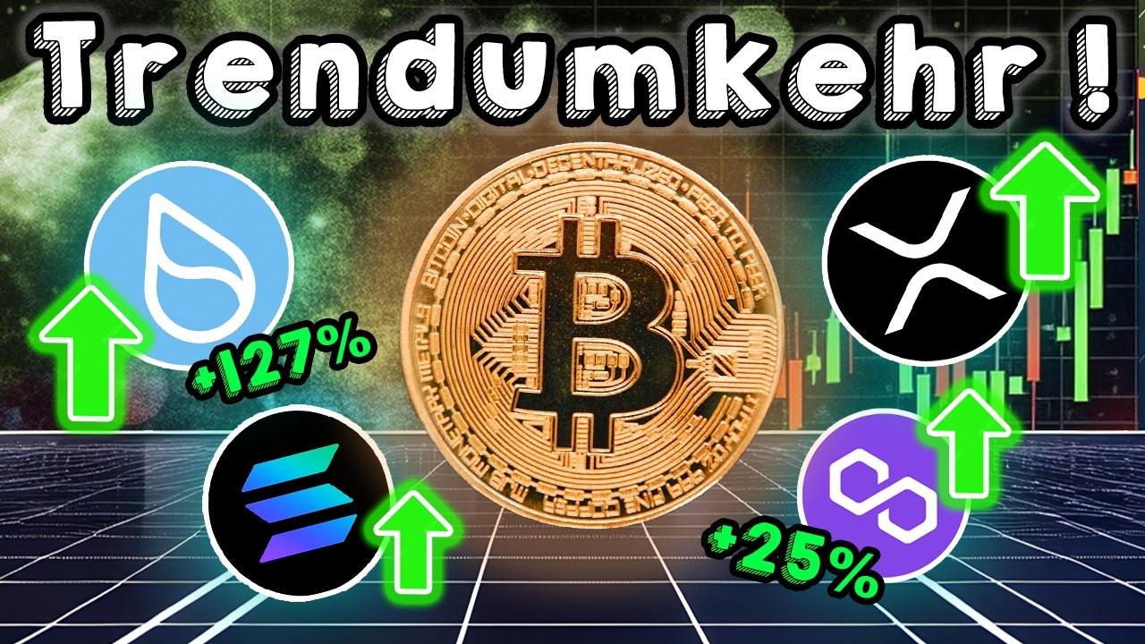 Krypto: Zeit zu handeln!? Trend dreht! BTC, SUI, SOL, XRP, POL (MATIC)