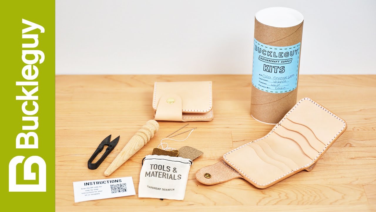 DIY Corter Short Snap Wallet Leather Kit - Buckleguy.com
