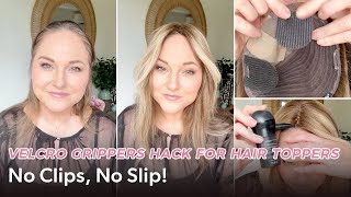 Velcro Grippers Hack for Hair Toppers | No Clips, No Slip! | UniWigs Upgrade Courtney Details
