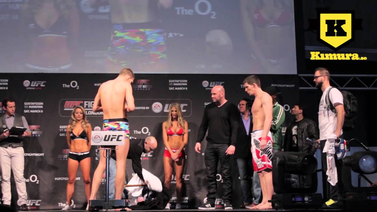 Ilir Lafi and Mats Nilsson weigh ins