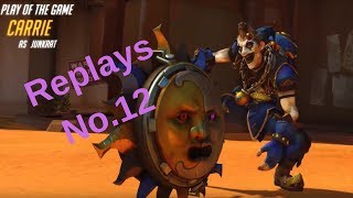 Overwatch Killshots - Play Of The Game Lady Carrie Gaming Junkrat Gameplay - No. 12