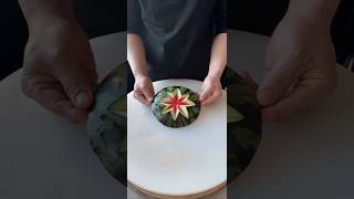 Watermelon Flower Carving Tutorial | Step-by-Step Method to Create Stunning Flower Designs#