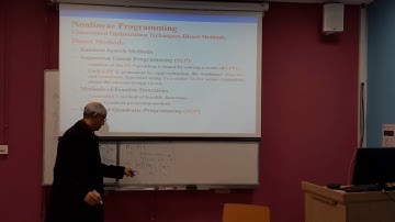 Nonlinear Programming (Constrained Optimization Techniques [1]): Optimization #11.2 | ZC OCW
