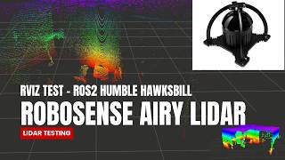 Robosense Airy LiDAR Testing & Visualization Using RViZ (ROS2 Humble)
