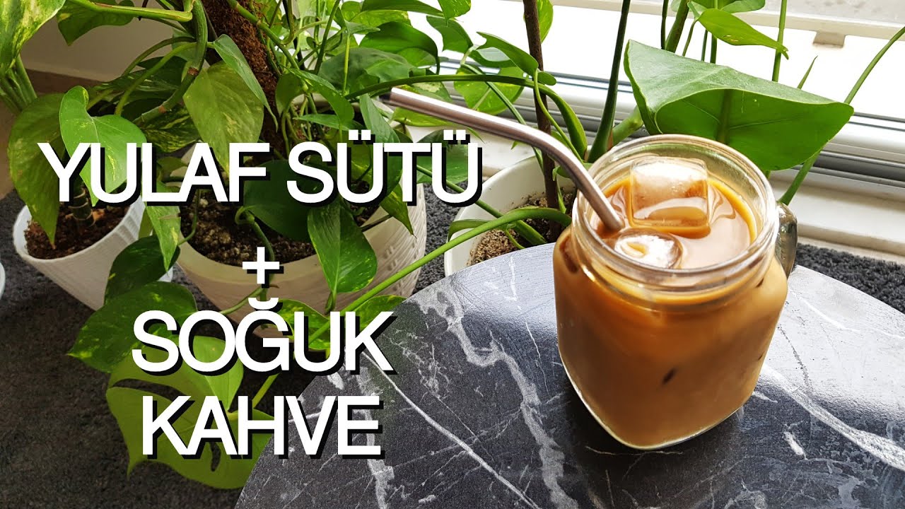 Ev Yapımı Yulaf Sütü + Buzlu Soğuk Kahve // Nasıl yapılır? 9 YouTube
