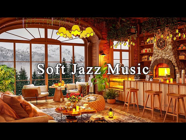 Soft Jazz Instrumental Music☕Relaxing Jazz Music for Work, Study, Unwind ~ Cozy Coffee Shop Ambience class=