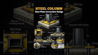 Steel Column Base Plate Connection Design | Anchor Bolt &amp; Foundation Detail Explained