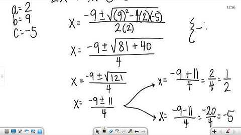 MTH100 Quadratic Formula 11 2