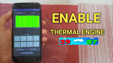 Enable Thermal Engine Optimization | Increase fps & fix lag - No Root
