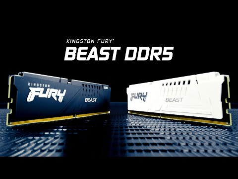 Быстрая и эффективная! До 6000 MT/с Kingston FURY Beast DDR5 в белом цвете.