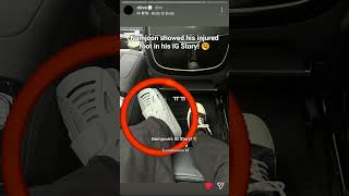 Namjoon showed his injured foot in his IG Story! 😢...