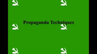 Propaganda TECHNIQUES and Their Use in Animal Farm