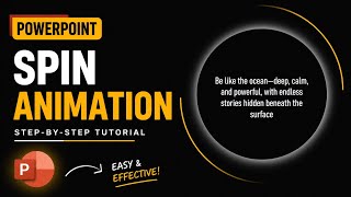How to Create This Stunning Spin Animation in PowerPoint 🔥 | Step-by-Step