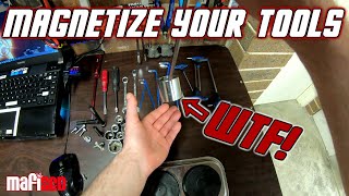 How to magnetize your tools (So easy 30 seconds and stupidly strong!)