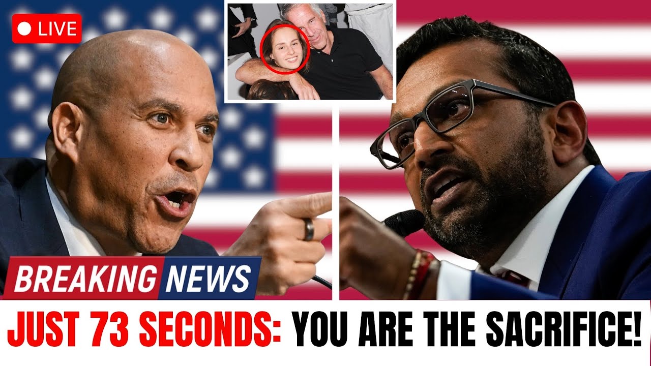 “You Are the Sacrifice, Kash Patel!” Cory Booker’s Chilling Warning Came True in Just 73 Seconds