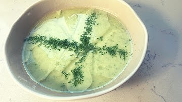 Smooth Cauliflower and Parsnip  Soup with  Sugared Ginger and Cheddar