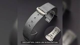 Mesh Stainless Steel Strap 20mm 22mm for Omega 007 Seamaster Diver 300 Watch Band Men Metal Folding