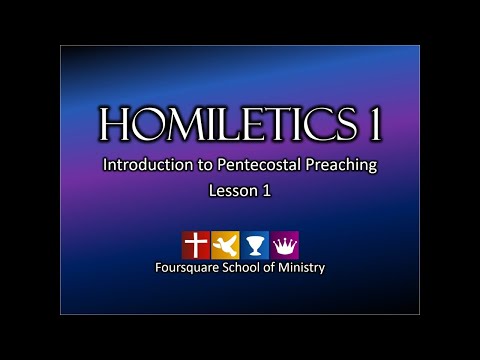 Homiletics - Lesson 1